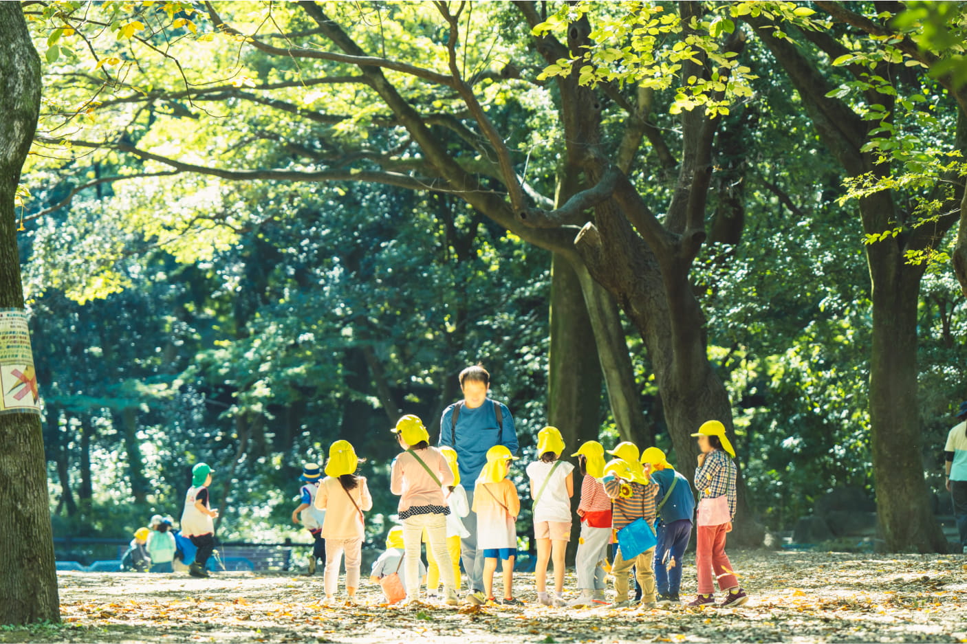 写真：公園に集まる子どもたち